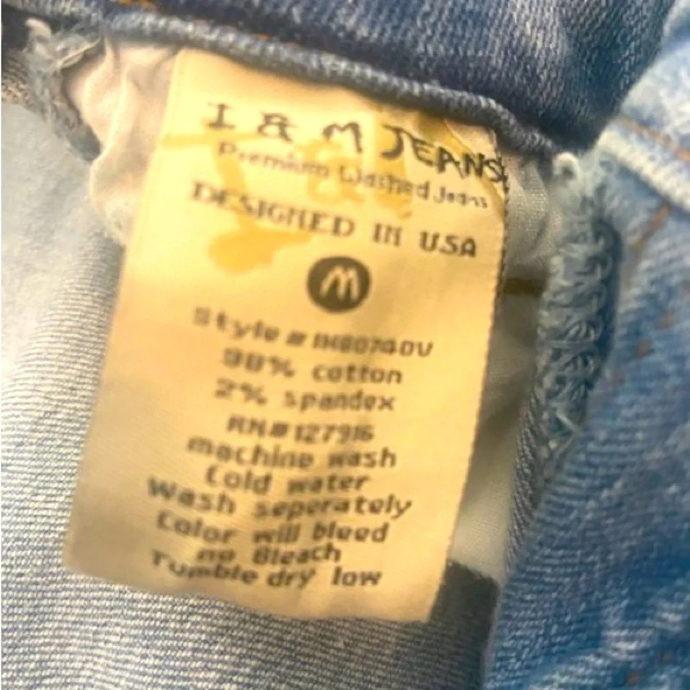 Distressed Denim Jeans Overalls - Picture 8 of 9